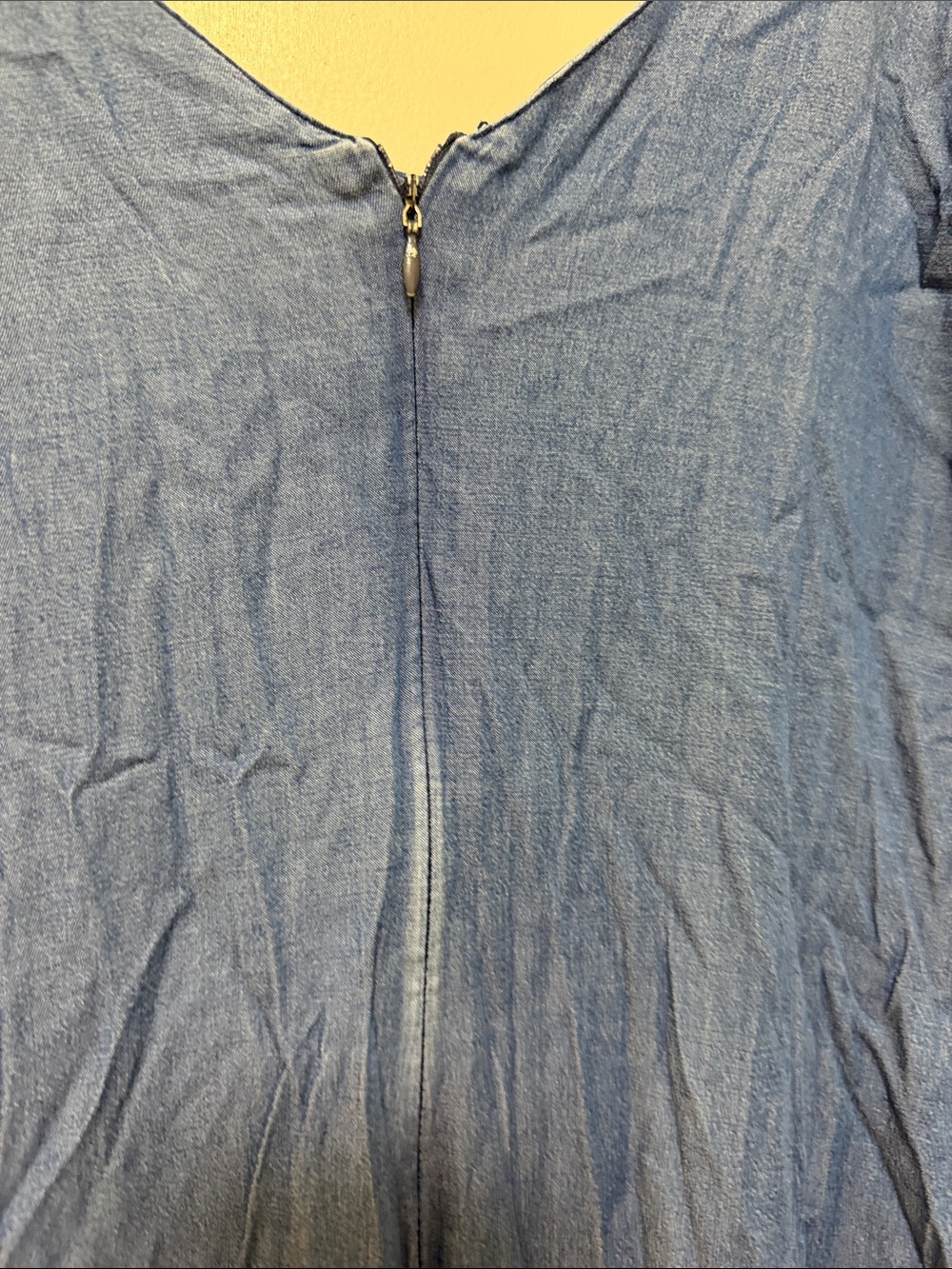 Blue Maxi Dress with Spaghetti Straps - Picture 4 of 6